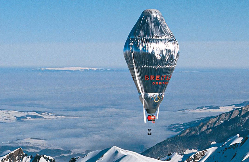 Breitling luchtballon rond de wereld Breitling luchtballon rond de wereld