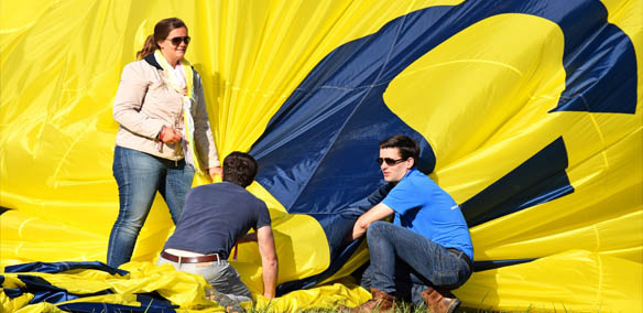 ballonvaart met een van onze luchtballonnen in Deerlijk