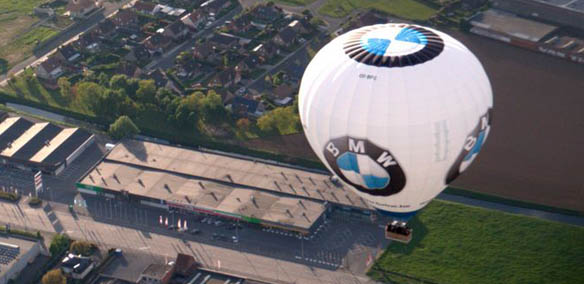 de luchtballonvaart zelf